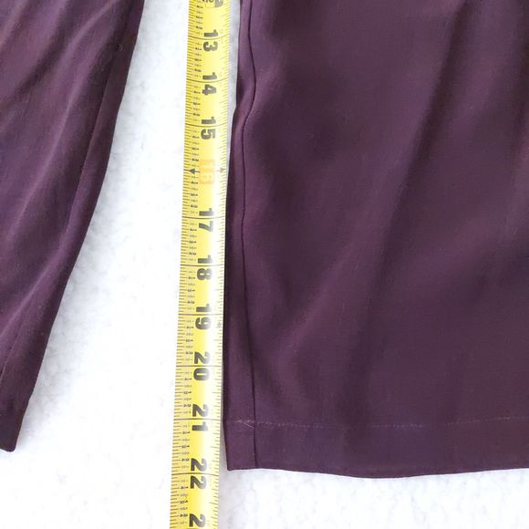 Eileen Fisher Pants Cassis Plum Straight Tencel Crepe Pants Women's Sz 2x NWT - Picture 11 of 12